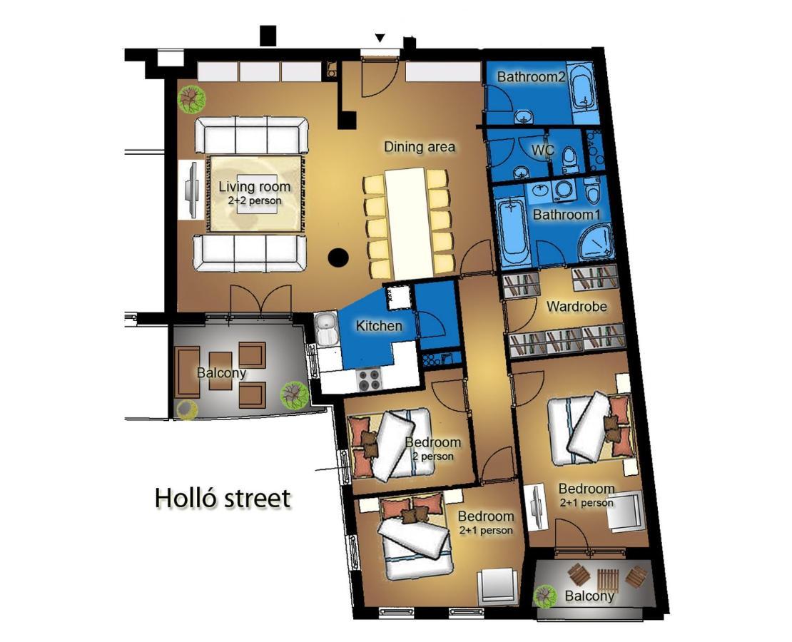 בודפשט Gde Hollo Apartments מראה חיצוני תמונה